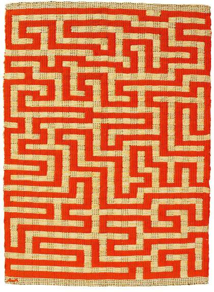 Image of Red Meander 1954 by Anni Albers