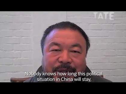 Still image showing artist Ai Weiwei