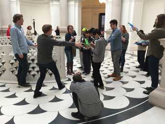 Kids in digital workshop at Tate Britain