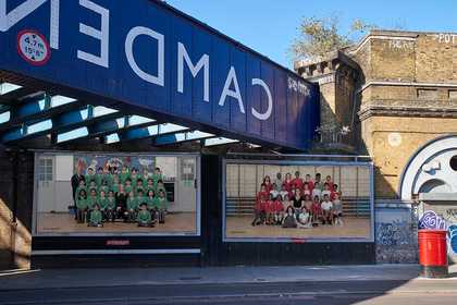 Steve McQueen Year 3 billboards at Camden Road, London