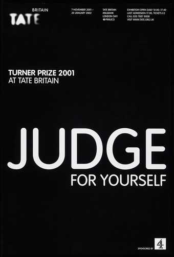 Turner Prize 2001 exhibition poster