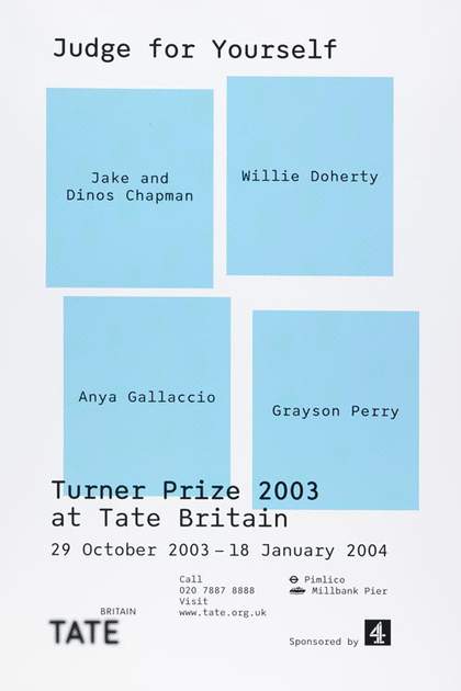Turner Prize 2003 exhibition poster