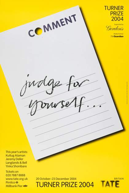 Turner Prize 2004 exhibition poster