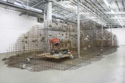 Mike Nelson Studio apparatus for Kunsthalle Münster 2014 Photo: Thomas Wrede. © Mike Nelson. Courtesy the artist and Galleria Franco Noero, Turin; Matt's Gallery, London; 303 Gallery, New York and neugerriemschneider, Berlin