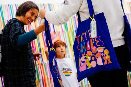 Tate Shapes Workshop at Tate St Ives led by Hannah Coulson
