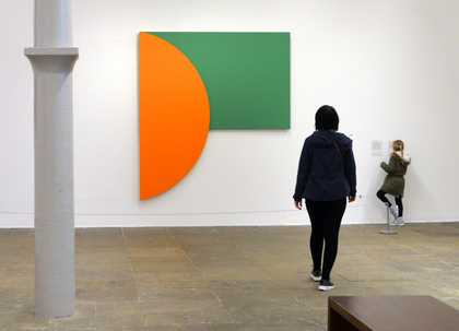 Ellsworth Kelly, Orange Relief with Green 1991