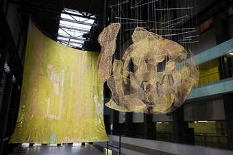 El Anatsui's installation in Tate's Turbine Hall