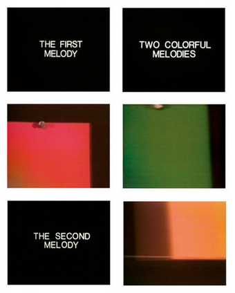 John Baldessari Stills from Two Colourful Melodies 1977