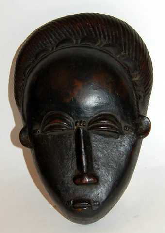 Mask made by an unknown artist of the Baule people, Côte d'Ivoire 
