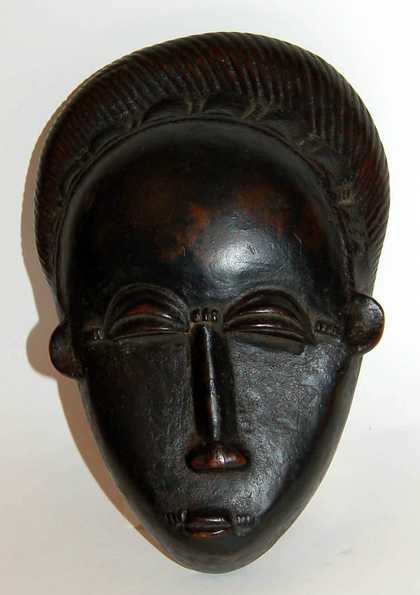 Mask made by an unknown artist of the Baule people, Côte d'Ivoire