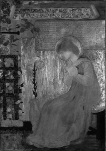 Fig.21 IRR of the first version of Edward Burne-Jones’s The Annunciation and the Adoration of the Magi 1861, right canvas Image © Silvia Amato and Aviva Burnstock