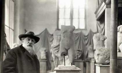 Rodin in front of his collection of antiques circa 1910, Musée Rodin. Photo: Albert Harlingue