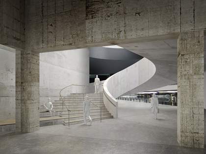 Architectural model of the planned stairway