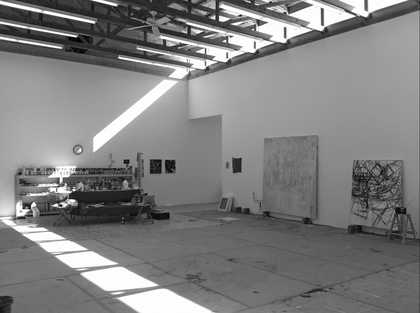 Charline von Heyl's studio Marfa, Texas, November 2011