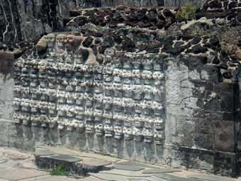 The Tzompantli (Skull Rack) Altar, Templo Mayor, Tenochtitlan 2007