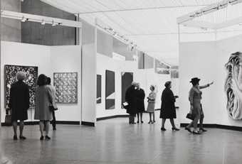 Installation view of 54–64: Painting and Sculpture of a Decade, Tate Gallery, London, 1964