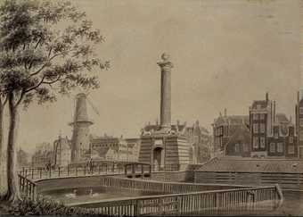 D. Moens, View of the Hofpoort in Rotterdam 1826