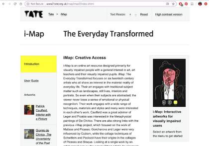 Webpage screenshot