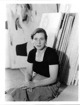 Agnes Martin in her studio on Ledoux Street, Taos, New Mexico, 1953  © Mildred Tolbert Family