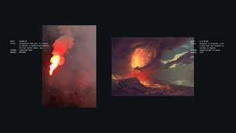 Recognition layout: Vesuvius in Eruption, with a View over the Islands in the Bay of Naples by Joseph Wright of Derby