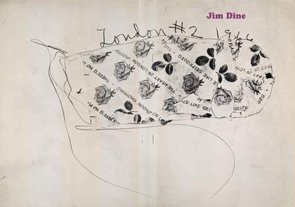 Cover of Jim Dine: London 1966, exhibition catalogue, Robert Fraser Gallery, London 1966