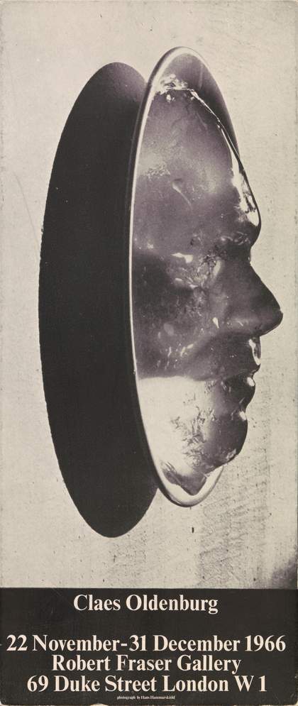 Cover of Claes Oldenburg, exhibition catalogue, Robert Fraser Gallery, London 1966