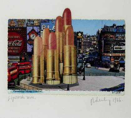 Claes Oldenburg, Lipsticks in Piccadilly Circus, London 1966