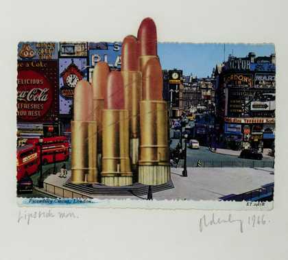 Claes Oldenburg, Lipsticks in Piccadilly Circus, London 1966