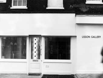 Photograph of the facade of the Lisson Gallery, Bell Street, London, 1973
