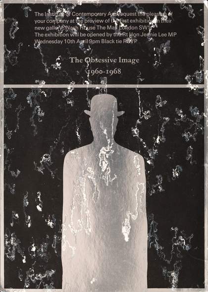 Cover of The Obsessive Image 1960–1968, exhibition catalogue, Institute of Contemporary Arts, London 1968