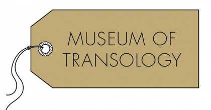 Logo: Museum of Transology written on a brown swing tag