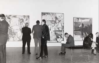 Installation view of the exhibition Willem de Kooning, Tate Gallery, London, 1968–9