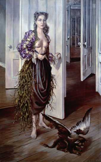 Image of Dorothea Tanning's painting Birthday 1942 