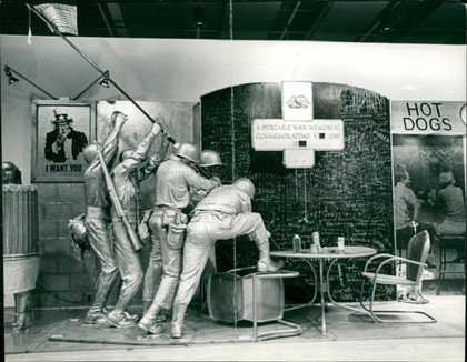 Installation view of Edwards Kienholz’s Portable War Memorial 1968 in the exhibition Pop Art, Hayward Gallery, London, 1969