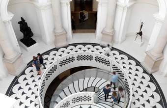 A spiral staircase in Tate Britain