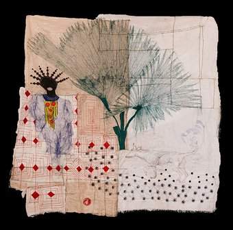 A mixed media artwork