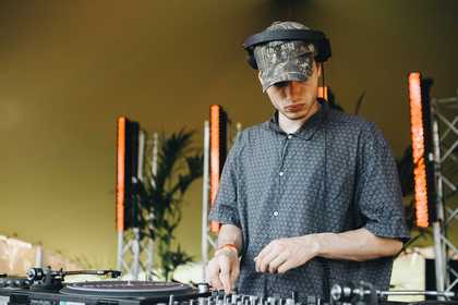 A DJ playing music