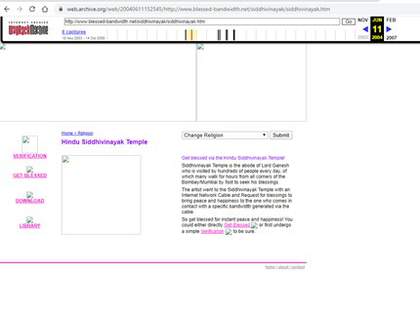 Webpage screenshot