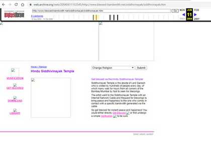 Webpage screenshot