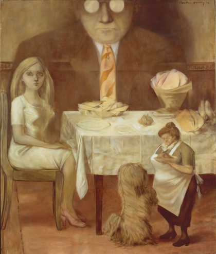 Dorothea Tanning Family Portrait 1954 Musée National d'Art Moderne - Centre Pompidou (Paris, France) Acquisition of the State in 1974. Center Pompidou, Paris. Musée national d'art moderne / Center de création industrielle