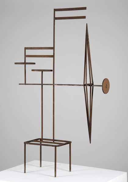 Metal mobile-like sculpture