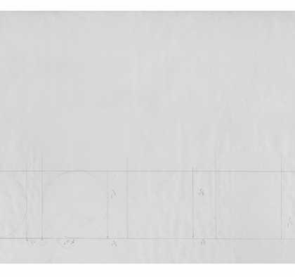 Second detail section of fig.5a, a long, narrow, horizontal piece of paper featuring hand-drawn lines and handwritten numbers and calculations.
