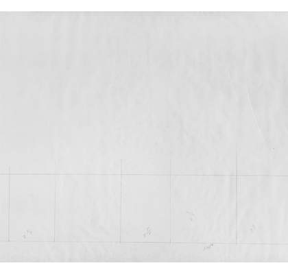 Fifth detail section of fig.5a, a long, narrow, horizontal piece of paper featuring hand-drawn lines and handwritten numbers and calculations.