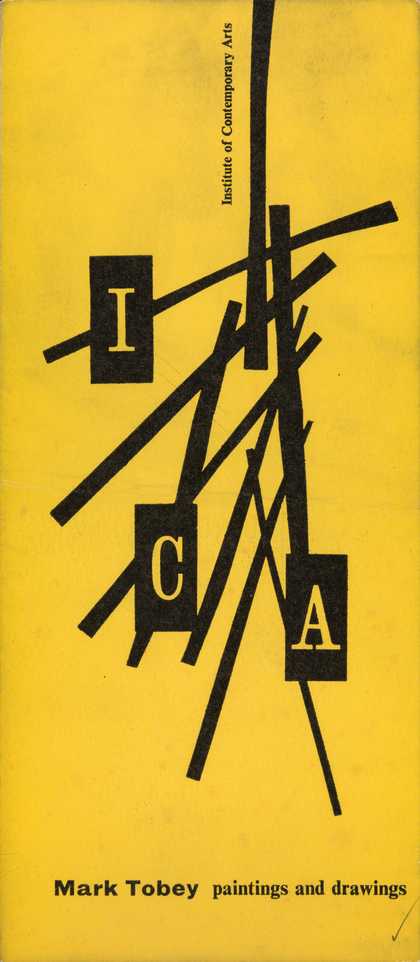 Cover of Mark Tobey, Paintings and Drawings, exhibition catalogue, Institute of Contemporary Arts, London 1955