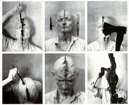 Günter Brus Self-Painting 1964