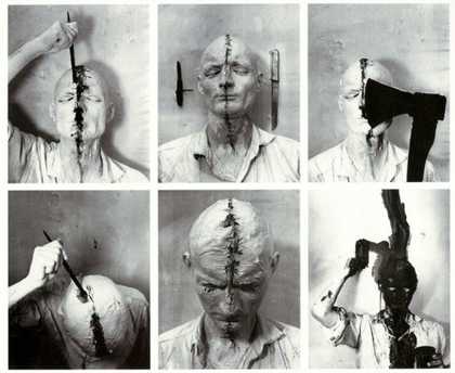Günter Brus Self-Painting 1964