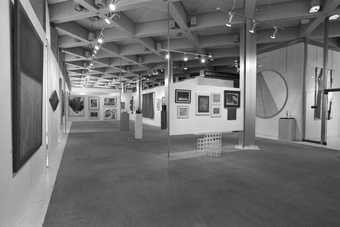 Installation view of American Art at Home in Britain: The Last Four Decades, American Embassy, London, 1980