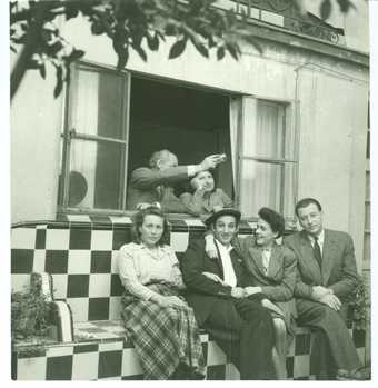 Kati Horna, Wedding of Leonora Carrington and Chiki Weisz with their guests on the patio of the house of the Horna's, Tabasco St
