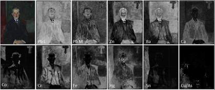Jean-Baptiste Alexandre with a Crucifix, composite image of MA-XRF elemental distribution maps