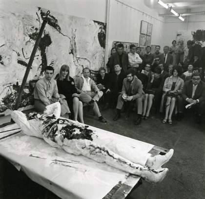 Günter Brus Self-Painting – Self-Mutilation 1965